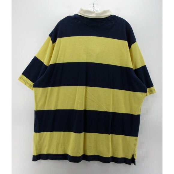 Ralph Lauren Polo Shirt XXL Yellow Rugby Red Pony Color Block Y2K * - Picture 9 of 12